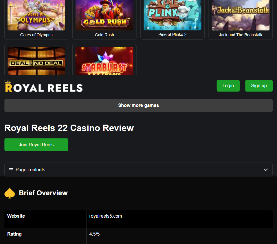 Royal Reels slide2